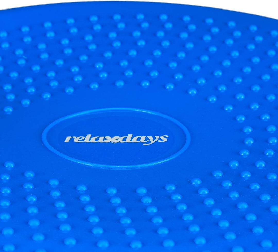 Relaxdays Balance Kissen, max. Gewicht 140 kg, Balance Pad, Luftpumpe, Ballsitzkissen m. Noppen, Fit