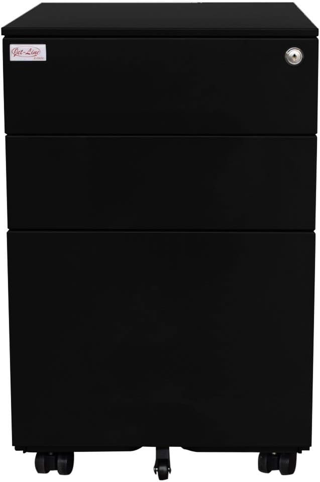 Jet-Line Stahl Rollcontainer Schubladenelement Metall 3 Schubladen Weiss Grün Rot Anthrazit Grau Rol