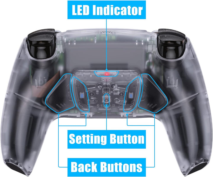 eXtremeRate Programmierbar RISE4 Remap Kit für ps5 Controller BDM-010/020,Remap Board&Rückplate Gehä