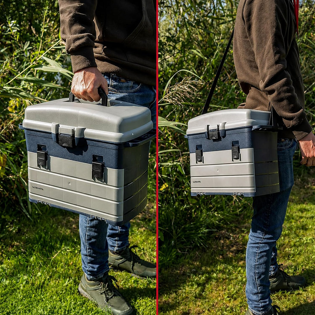 Ultimate XL Storage Box inkl. 3 Tackleboxen | Angelkoffer