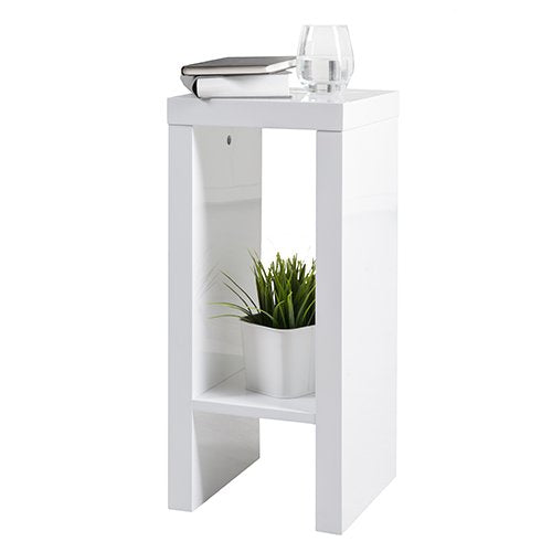 Phönix 178801WE Mainau Blumenständer mit Ablagefach, 60 cm, weiss 60 cm Weiss, 60 cm Weiß