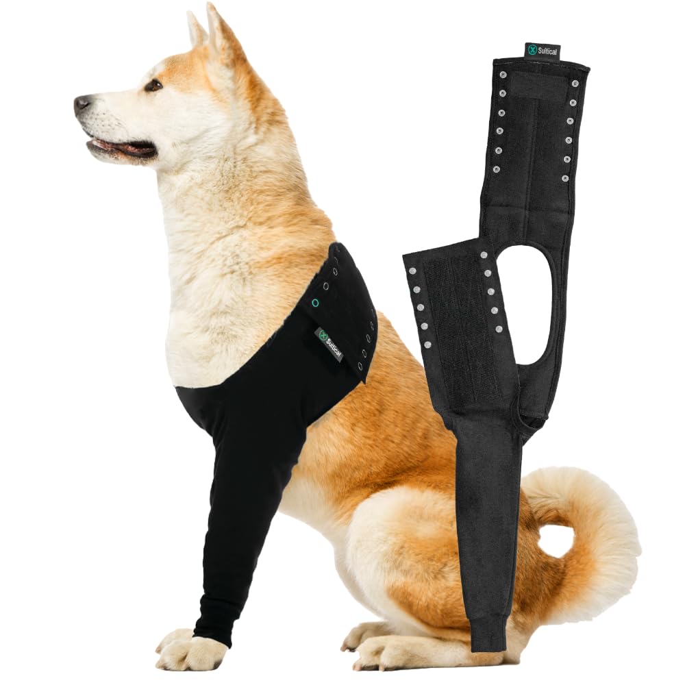 Suitical Recovery Sleeve Hund, XL, Schwarz Schwarz XL, Schwarz XL
