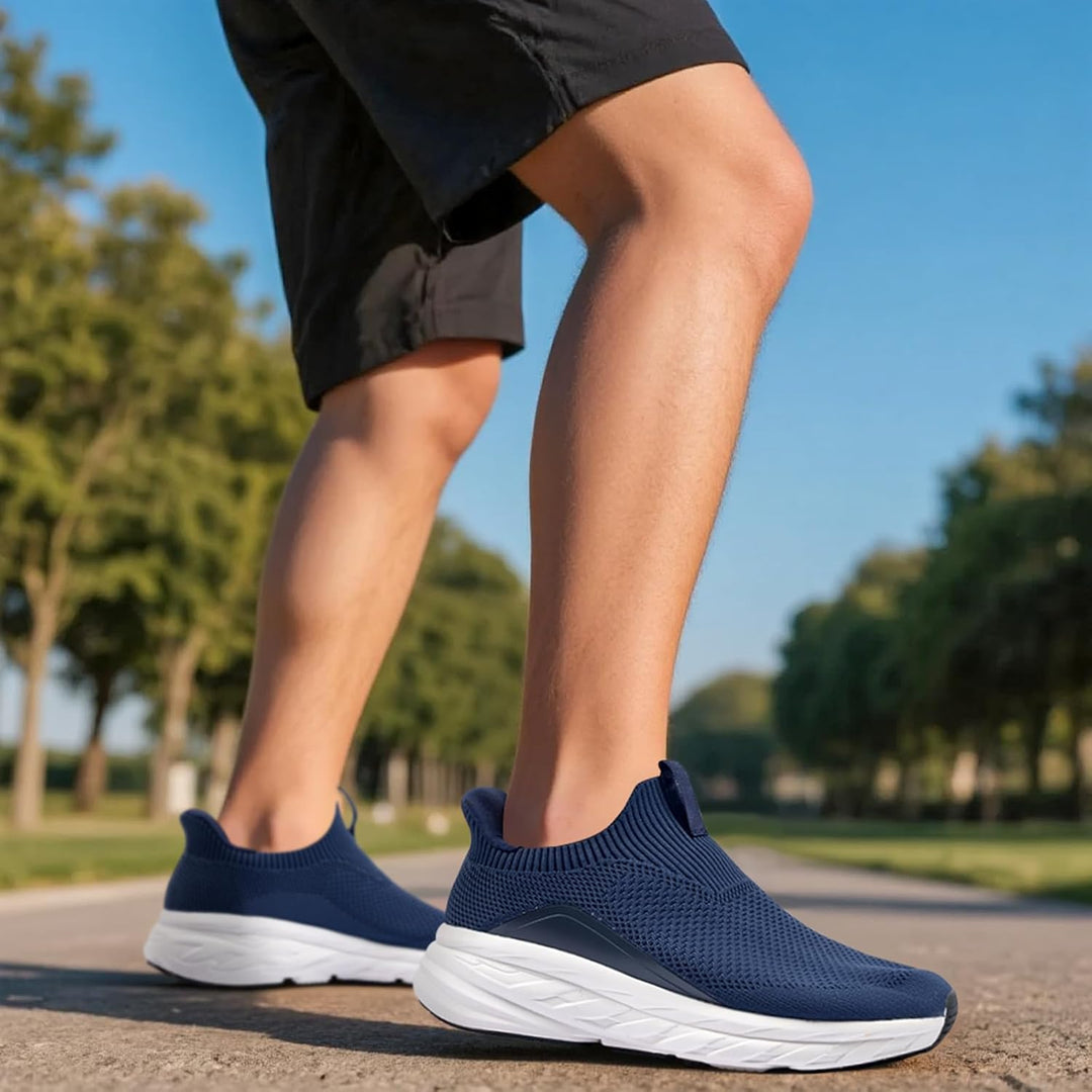Sosenfer Slip On Sneaker Herren Ohne Schnürsenkel Schuhe Sportschuhe Laufschuhe Leichte Atmungsaktiv