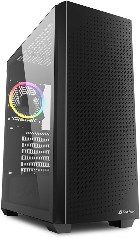 Sharkoon VS9 RGB Midi ATX PC Gehäuse, schwarz