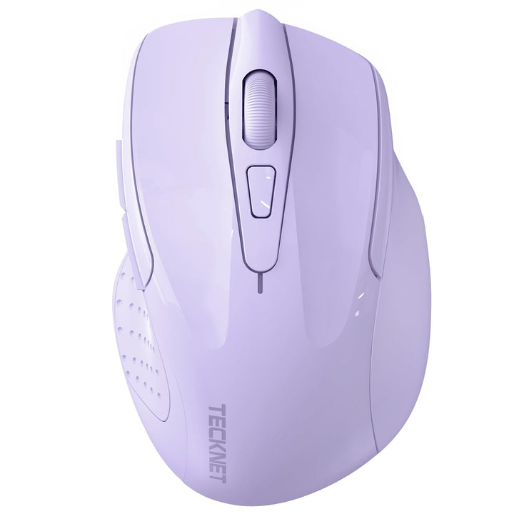 TECKNET Bluetooth Maus, 4800 DPI Kabellos Ergonomische Maus (Tri-Modi: BT 5.0/3.0+2.4G), 30 Monate B