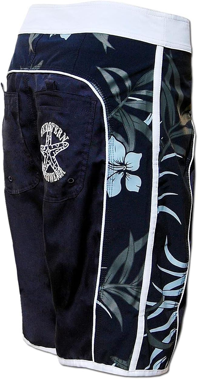 SEESTERN Damen Microstrech Boardshorts Surfshorts Boardshort Badehorts XS-4XL /2123 3XL Blau, 3XL Bl