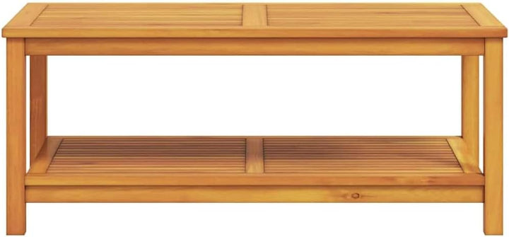 vidaXL Beistelltisch Öl-Natur 110 x 55 x 45 cm Massivholz Akazie, Gartentisch, rustikal, für drausse