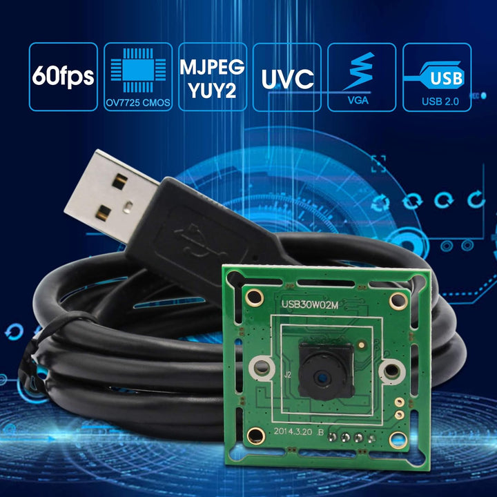 G 60fps USB Kameramodul 0.3mp Webcam modul Weitwinkel VGA Webkamera,480P USB mit Kamera,Super Min iE