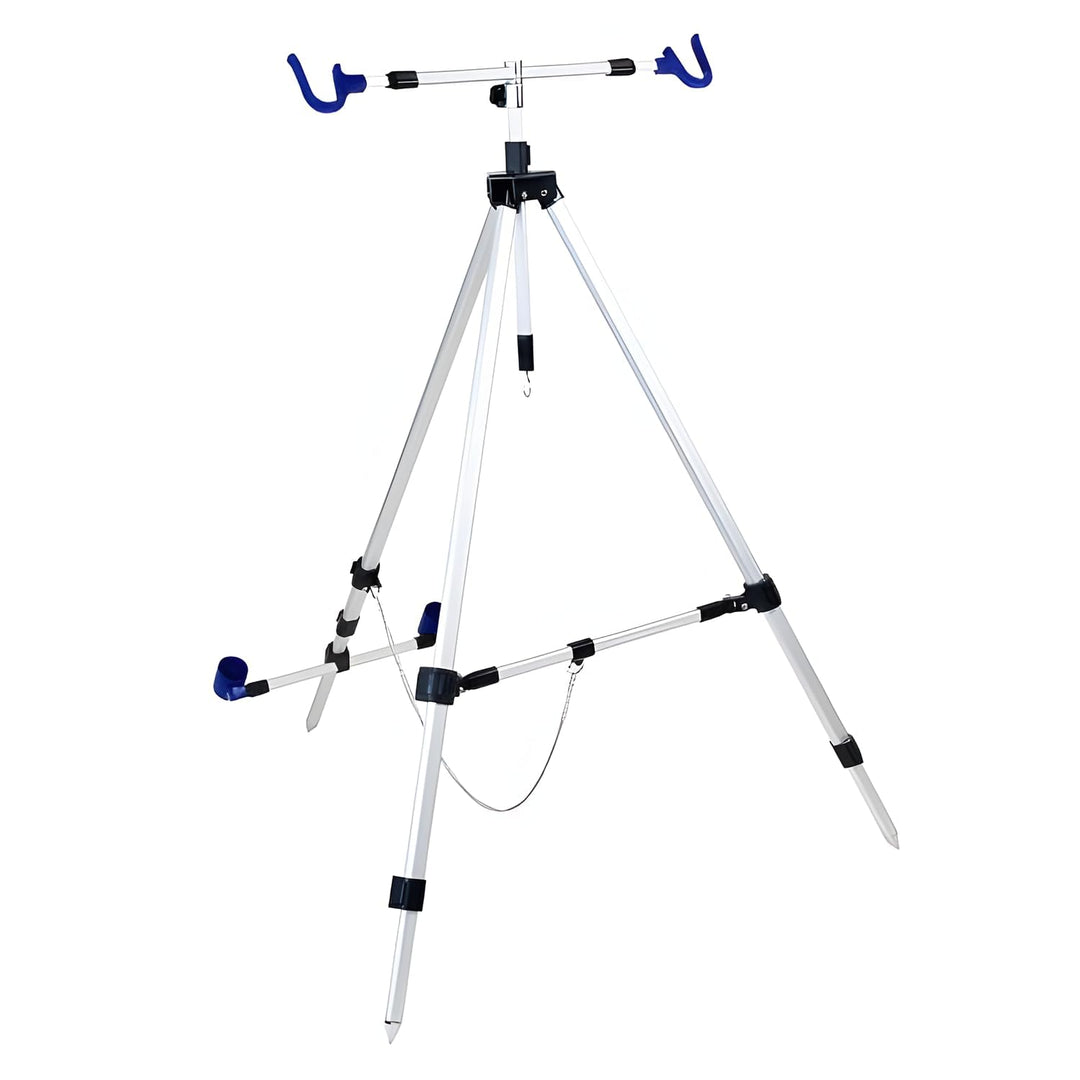 X2 Brandungsrutenhalter Deluxe - Stabiles Aluminium 3-Bein-Beachpod mit Einer Höhe von bis zu 150 cm