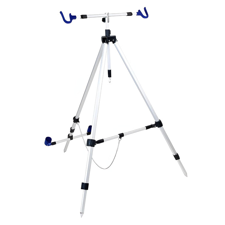 X2 Brandungsrutenhalter Deluxe - Stabiles Aluminium 3-Bein-Beachpod mit Einer Höhe von bis zu 150 cm