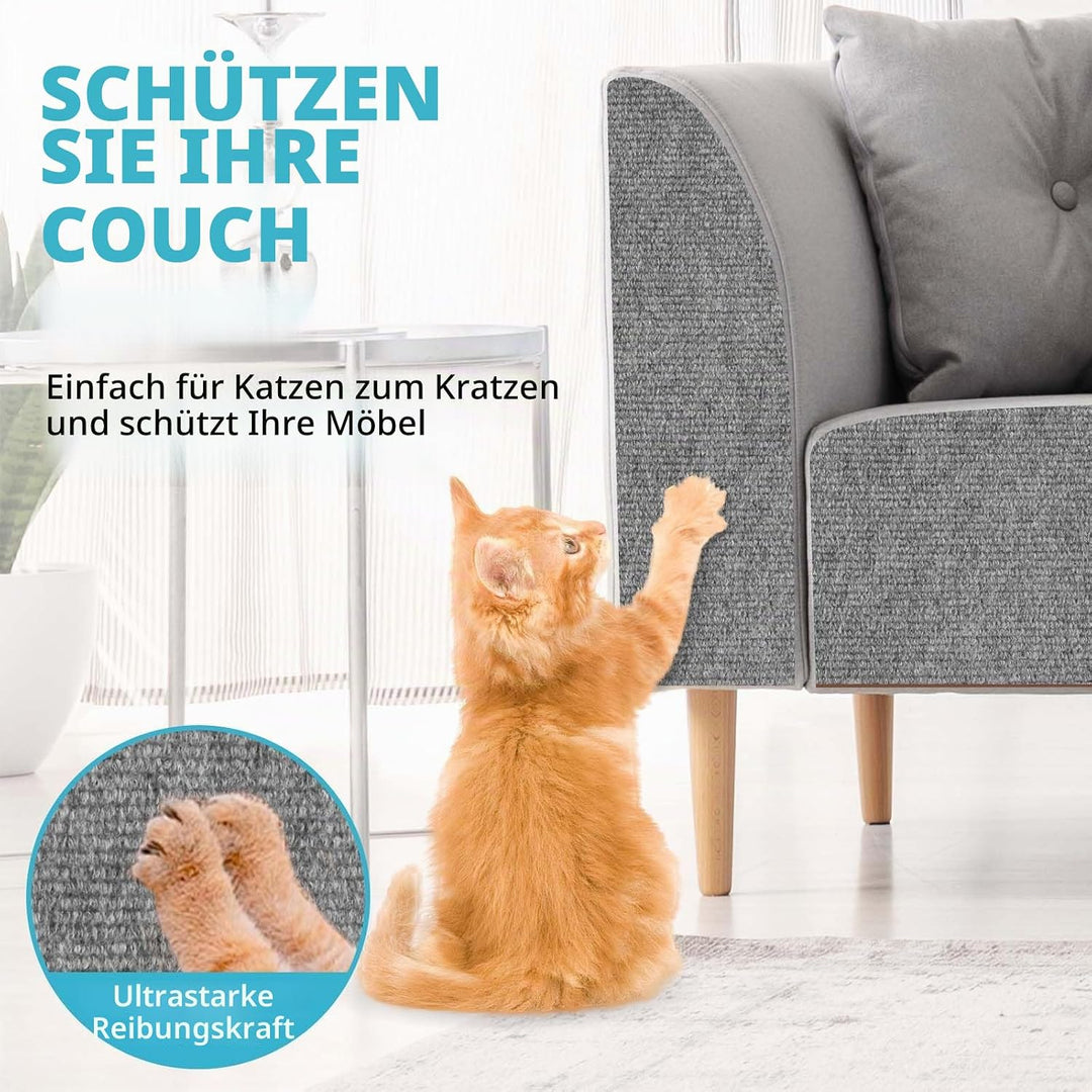 Kratzmatte Katze selbstklebend Kratzteppich Katze Wand Kratzbretter Sofa Kratzschutz Kratzmatte für