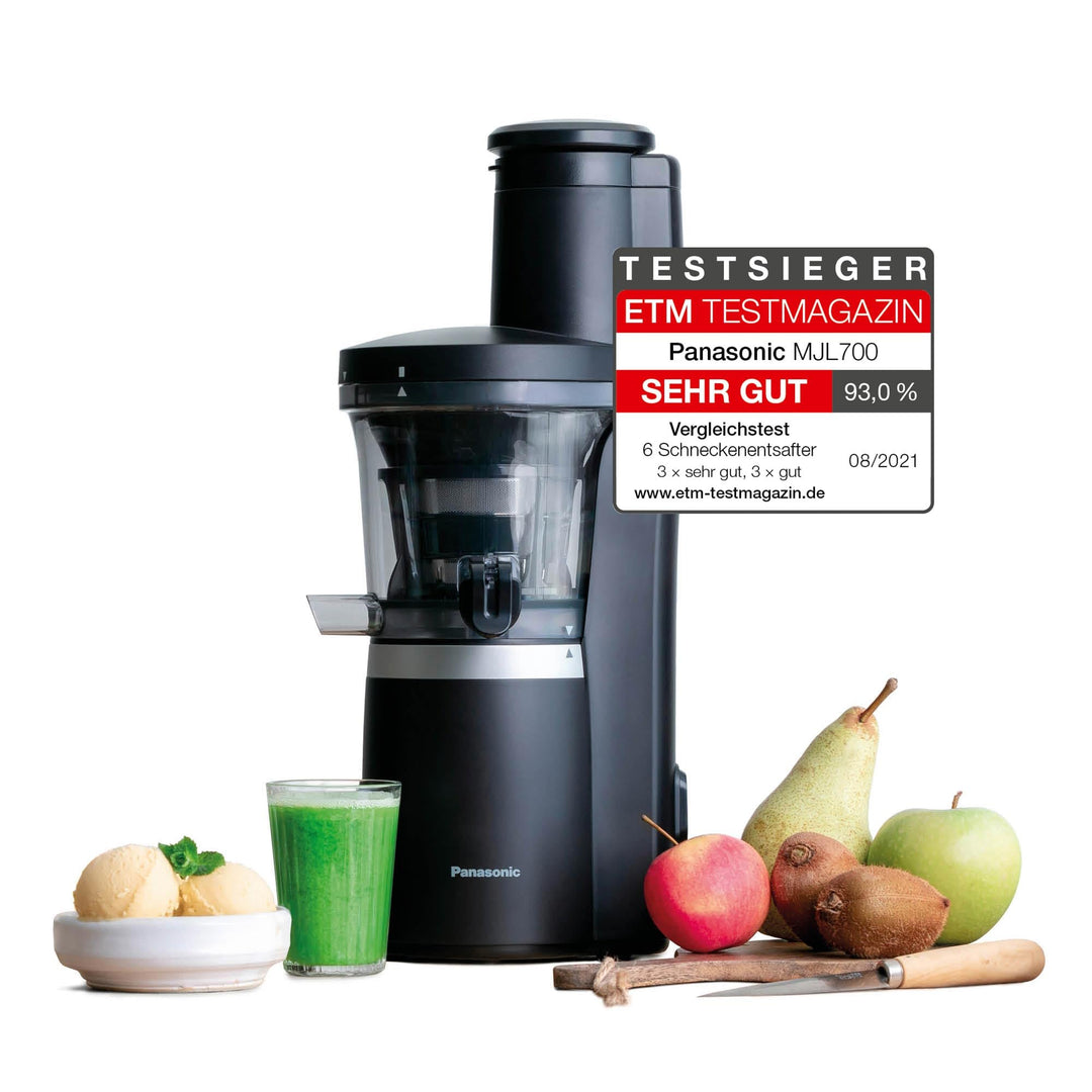 Panasonic Slow Juicer MJ-L700 (Entsafter für Gemüse/Obst, automatische Saftpresse, Sorbet Herstellun