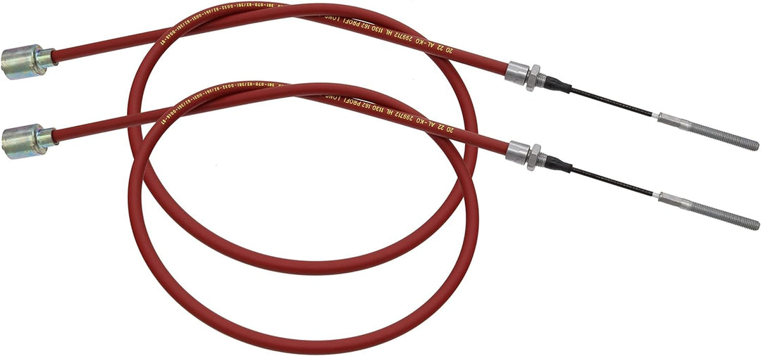 p4U 2X Original AL-KO Bremsseil Longlife Glocke inklusive 2X Kugelmutter M8 Hüllenlänge: 1430 mm Ges