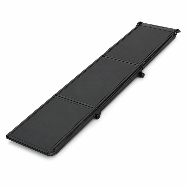 Wiltec Hunderampe 180 x 40 cm 50 kg 3-Fach faltbar rutschfeste Autorampe für Hunde, klappbare Einsti