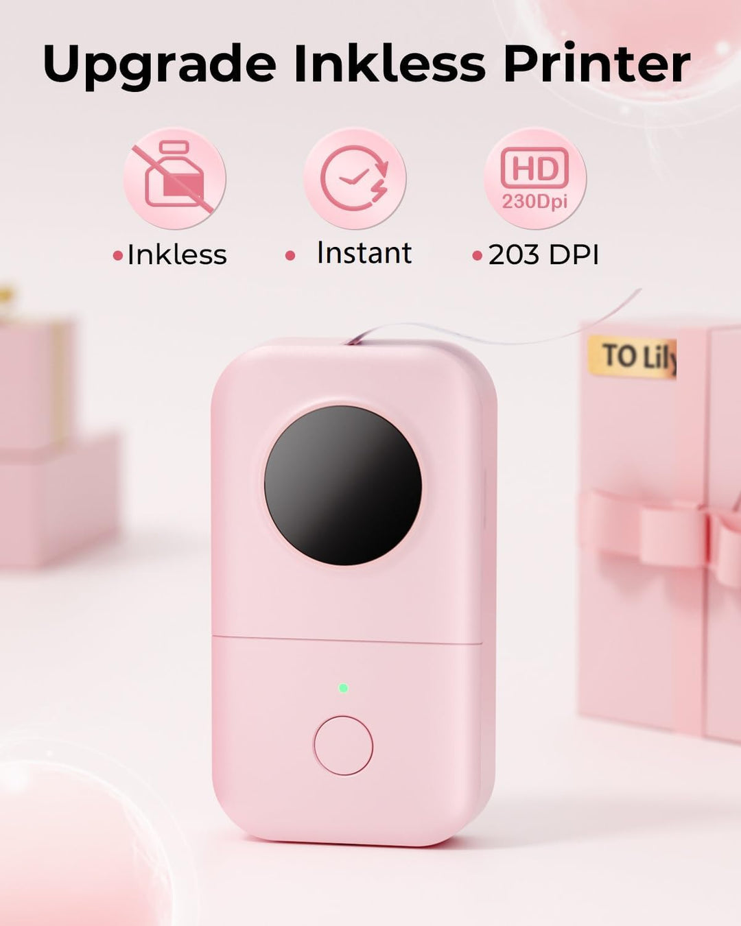 Phomemo D30 Etikettendrucker Aufkleberdrucker- Bluetooth Thermoetikettendrucker Entzückender Etikett