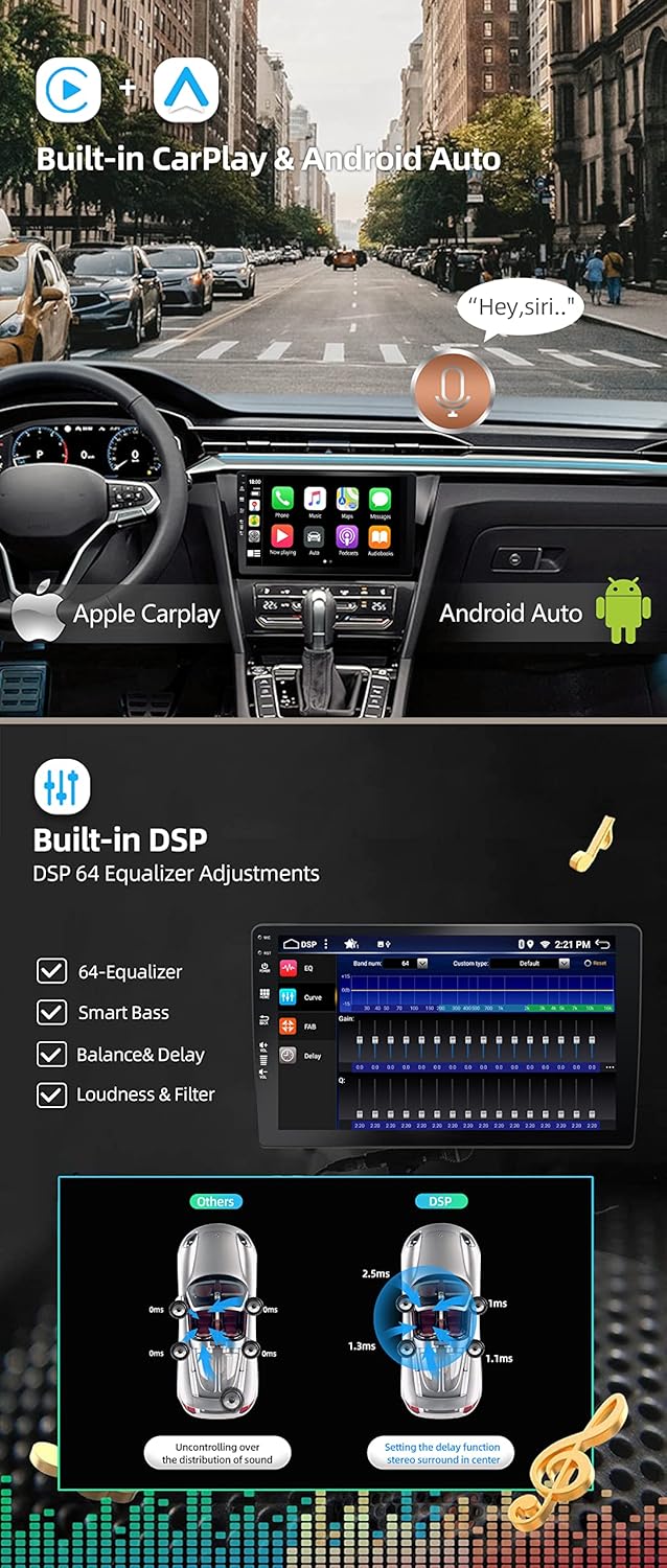 [6G+128G] - Android 12 IPS Autoradio Passt für Honda CRV (2012-2016) - Kabellos CarPlay/Android Auto