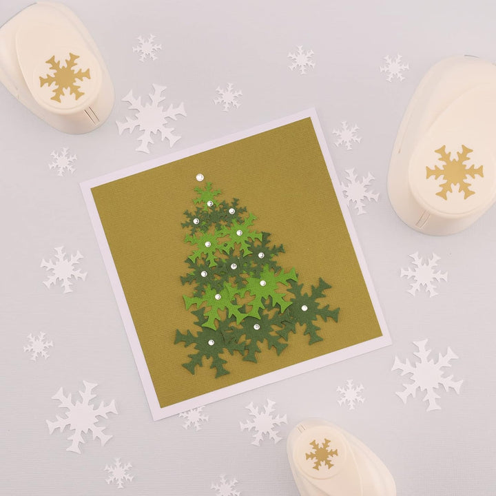 Vaessen Creative Stanzer Set - Motivstanzer - Weihnachten - 3 Stück - Tonpapier und Bastelmaterial b