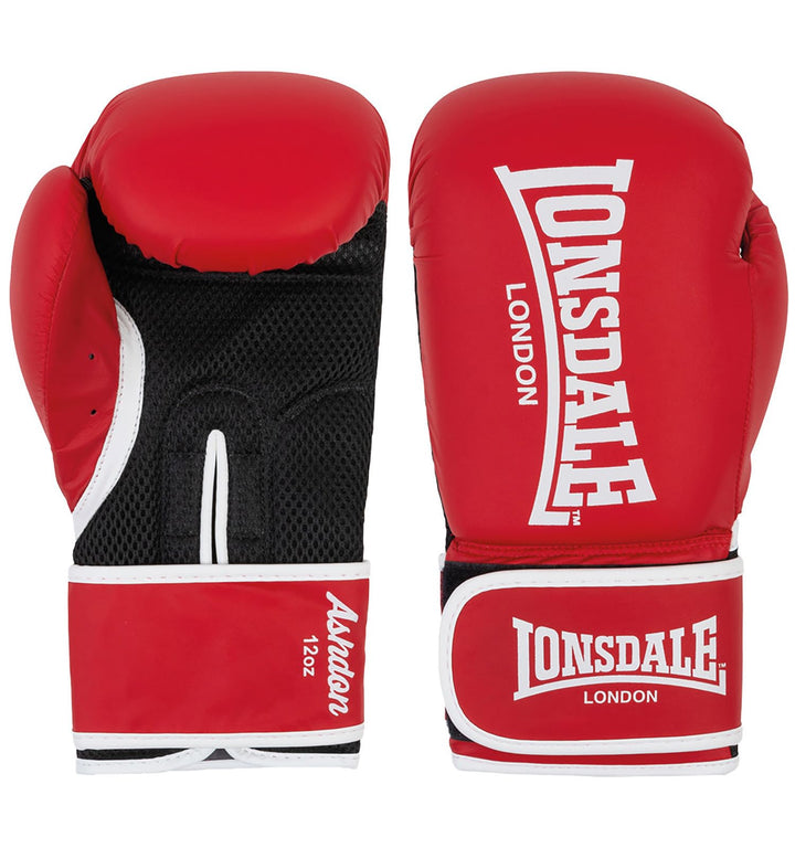 Lonsdale Unisex-Adult Ashdon Equipment 10 oz Red/White, 10 oz Red/White