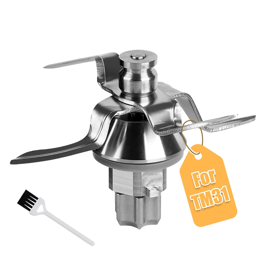 Mixermesser für Vorwerk Thermomix TM31, Edelstahl TM31 Ersatzmesser mit Dichtungsring, Küchenmaschin