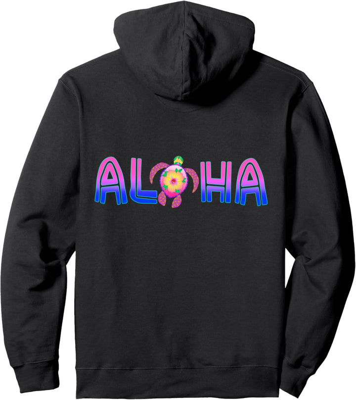 Aloha Hawaii tropische Honu Schildkröte Pullover Hoodie