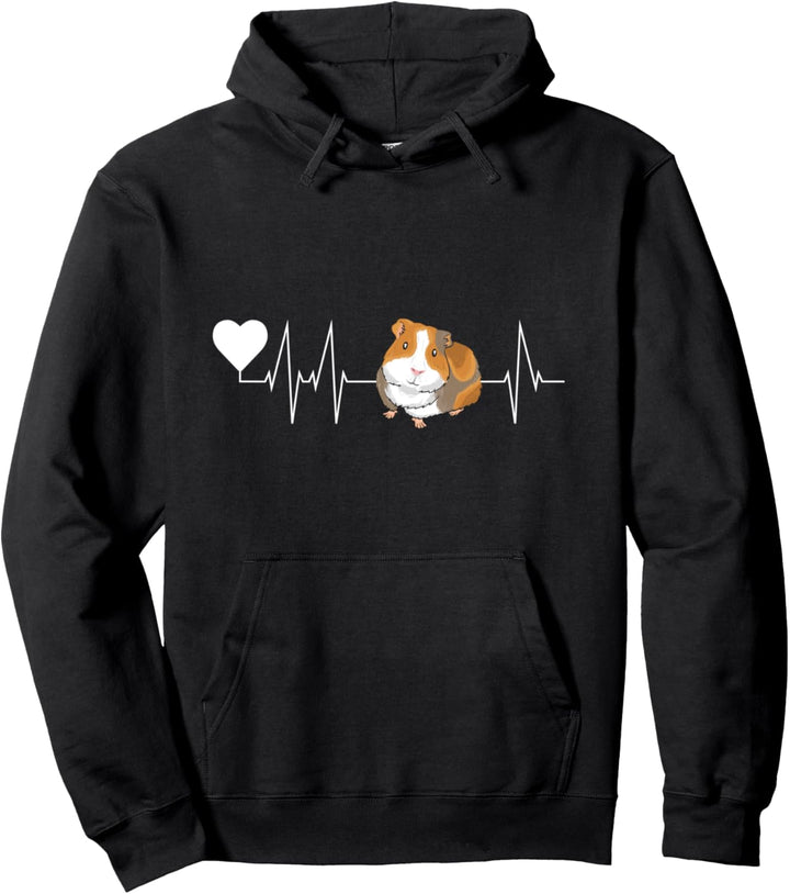 Herzschlag Meerschweinchen Mama Pullover Hoodie