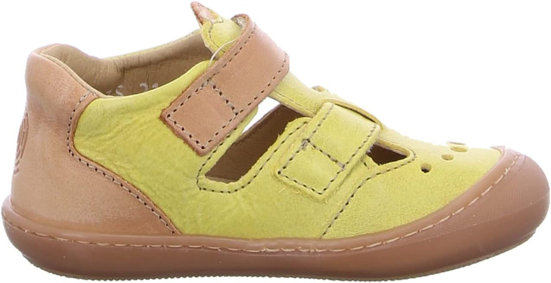 Däumling Mädchen Sven Sneaker 20 EU Schmal Chalk Lemon, 20 EU Schmal Chalk Lemon