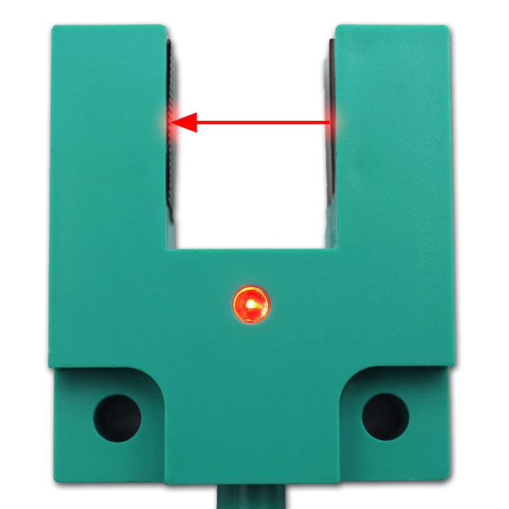 Gabellichtschranke 6 bis 36 Volt NO NPN Erfassungsbereich 15mm U-Lichtschranke Lichtsensor (15mm - N