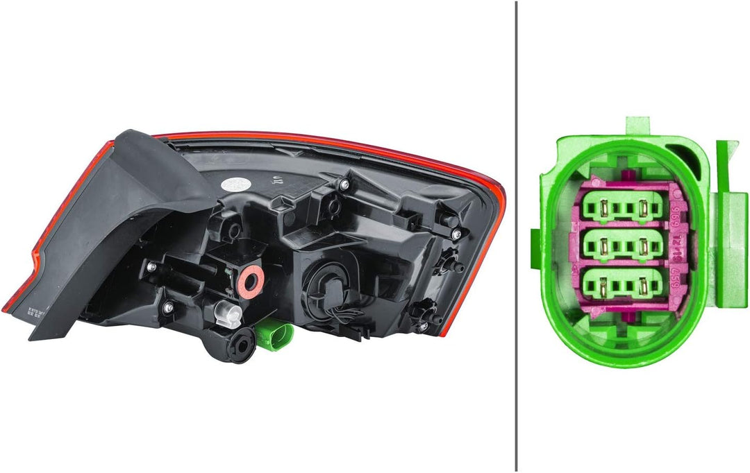 HELLA 2SD 012 831-031 Heckleuchte - LED - äusserer Teil - ECE - für Rechtsverkehr/für Linksverkehr -