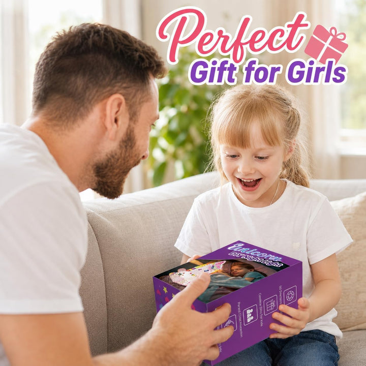 HappyGoLucky DIY Einhorn Nachtlicht Bastelset für Kinder – Einhorn Geschenke für Mädchen, Kinder Spi