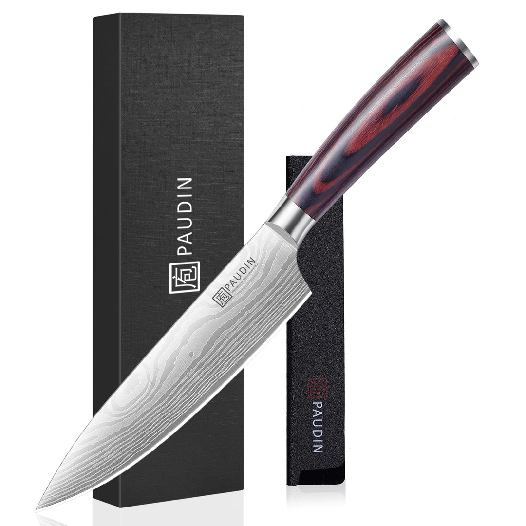 PAUDIN Kochmesser 15 cm Küchenmesser klein scharf profi Messer als Allzweckmesser Fleischmesser Gemü