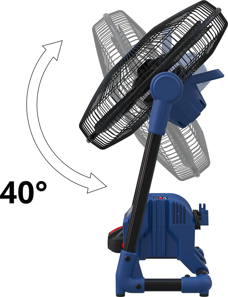 Güde Akku Ventilator V 18-201-05 (18 V oder 230 V, Windgeschwindigkeit max. 360 m/min. in 3 Stufen e