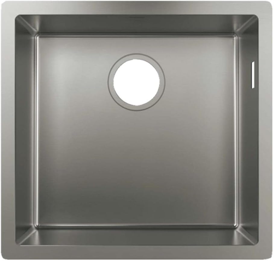 hansgrohe Küchenspüle, Unterbau 450 mm für 600 mm Unterschrank, edelstahl 60cm Unterschrank Unterbau