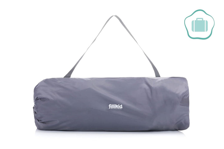 Fillikid Laufgitter 6-eckig Athen Exklusiv | Laufstall Baby klein klappbar & Tragetasche | Kinder Sc
