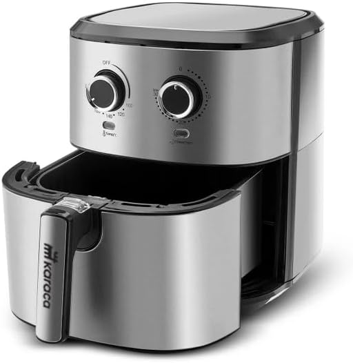 Karaca Multifry Inox 1700W Doppelfritteuse 5,5 Liter XL, Öl verspritzt, grossen Behälter, Geruchsneu