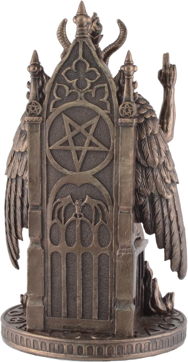VOGLER Joh. Vogler GmbH Baphomet Gottheit auf Thron - bronziert by Veronese
