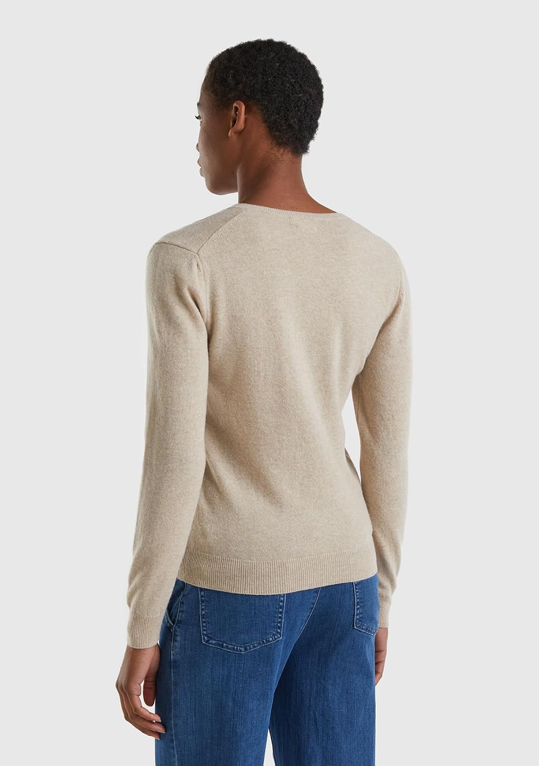 United Colors of Benetton Damen Pullover L Beige 562, L Beige 562