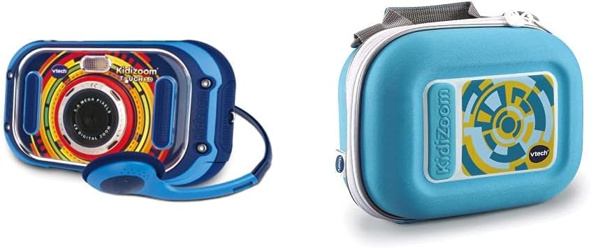 VTech KidiZoom Touch 5.0 – Kinderkamera mit Touchscreen, Selfie- und Videofunktion, Effekten, Spiele