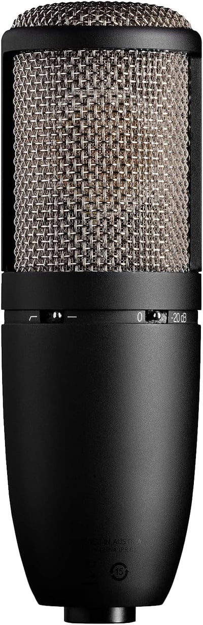 AKG P420 Echtes Hochleistungs-Doppelkapsel-Kondensatormikrofon – Schwarz Single P420, Single P420