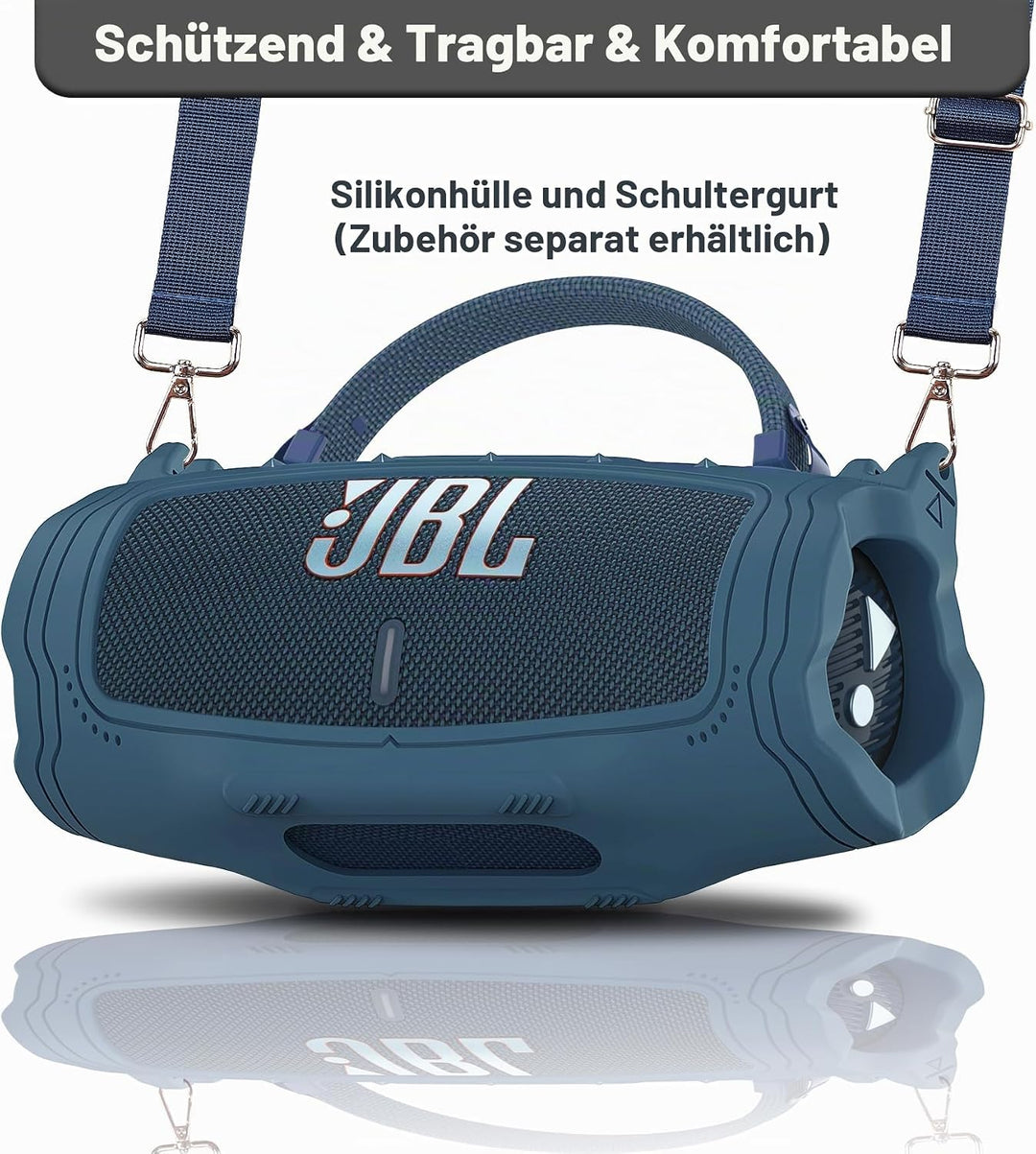 Silikonhülle für JBL Charge 6 tragbaren Lautsprecher, Schutzhülle für JBL Charge 6 Pro AI Sound Laut