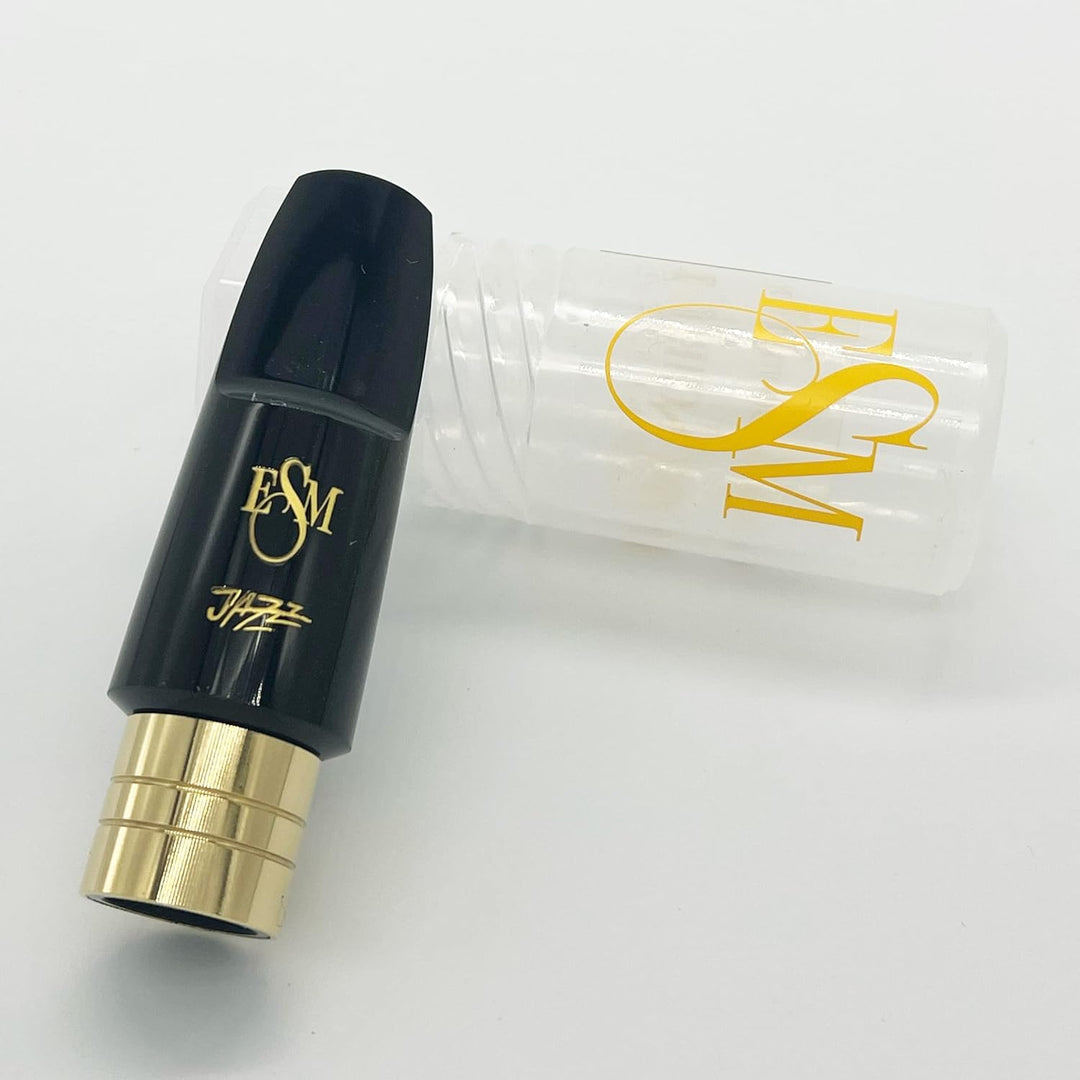 ESM® Schreiber Jazz Mundstück für Altsaxophon - mit Metallring (Bahnöffnung 7*) - Made in Germany