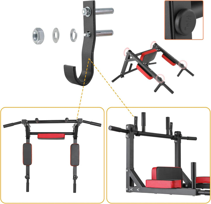 Klimmzugstange Wand, Multigriff Klimmzug Trainingsgewicht bis zu 200kg, Trainings Halterung mit Mult