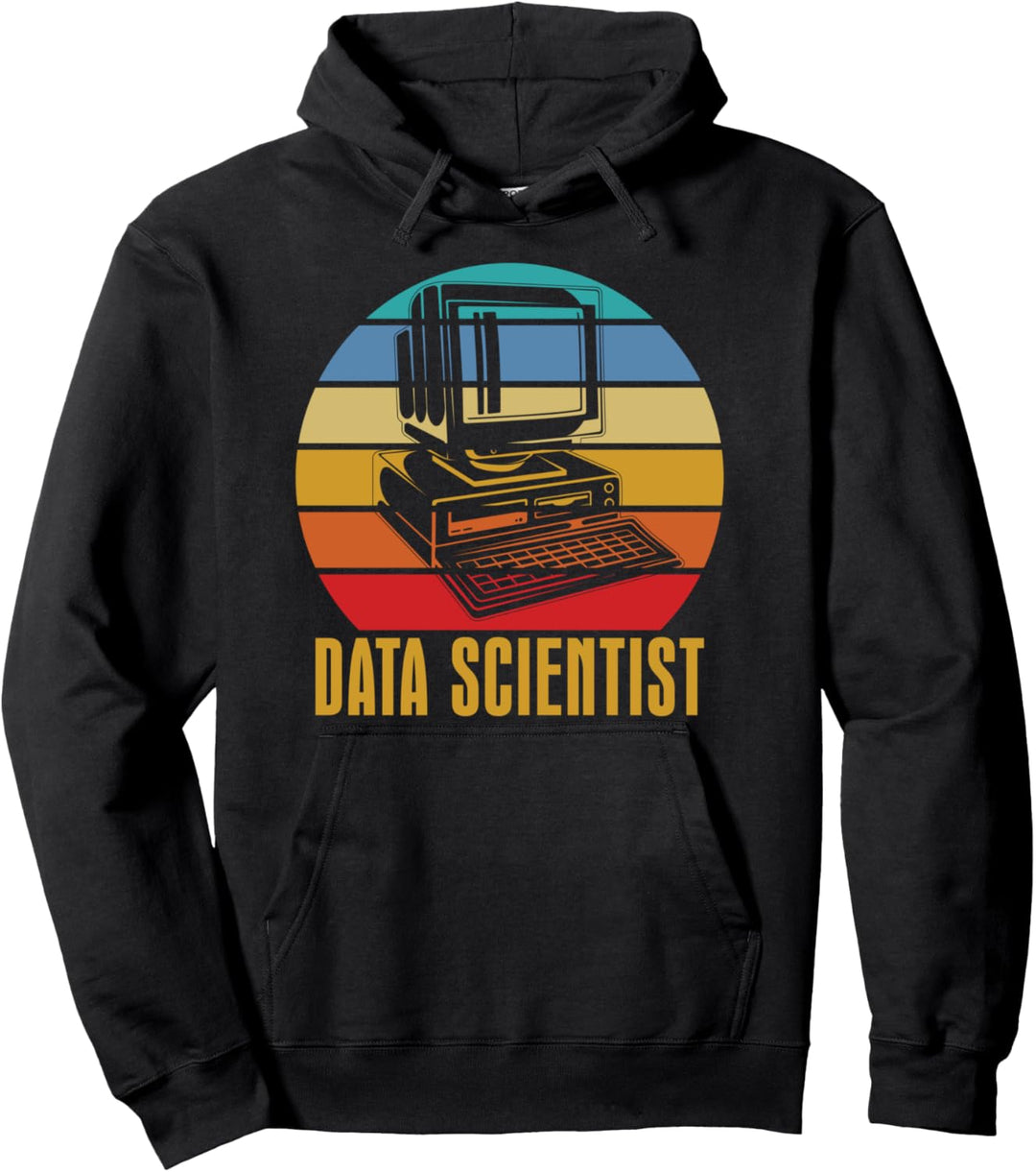 Retro Data Science Engineer - Vintage Data Scientist Pullover Hoodie