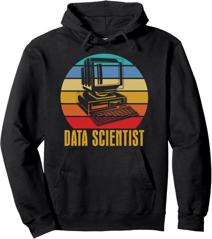 Retro Data Science Engineer - Vintage Data Scientist Pullover Hoodie