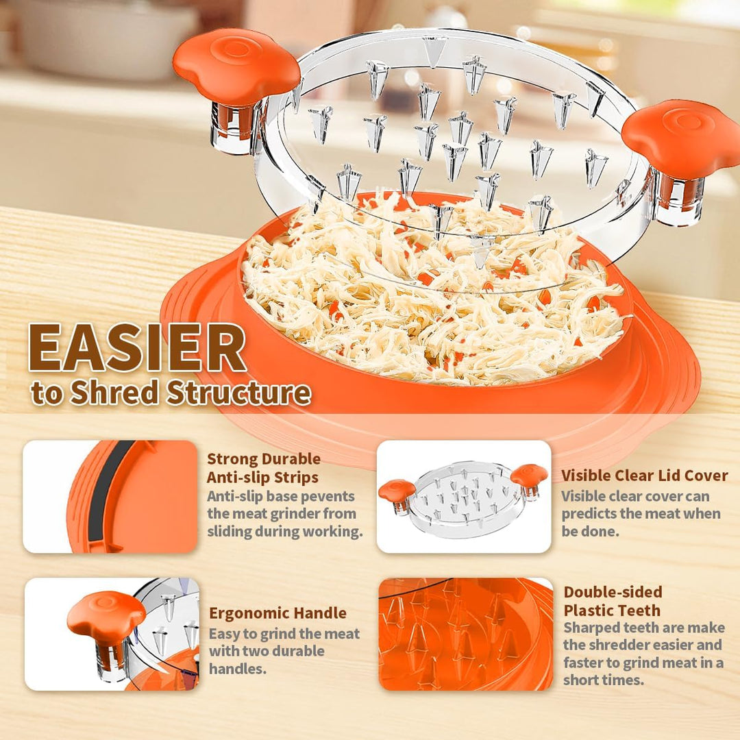 Hühnchen Zerkleinerer, 25.5cm Grosser Hähnchenbrust Zerkleinerer Werkzeug Twist, Sichtbares Chicken