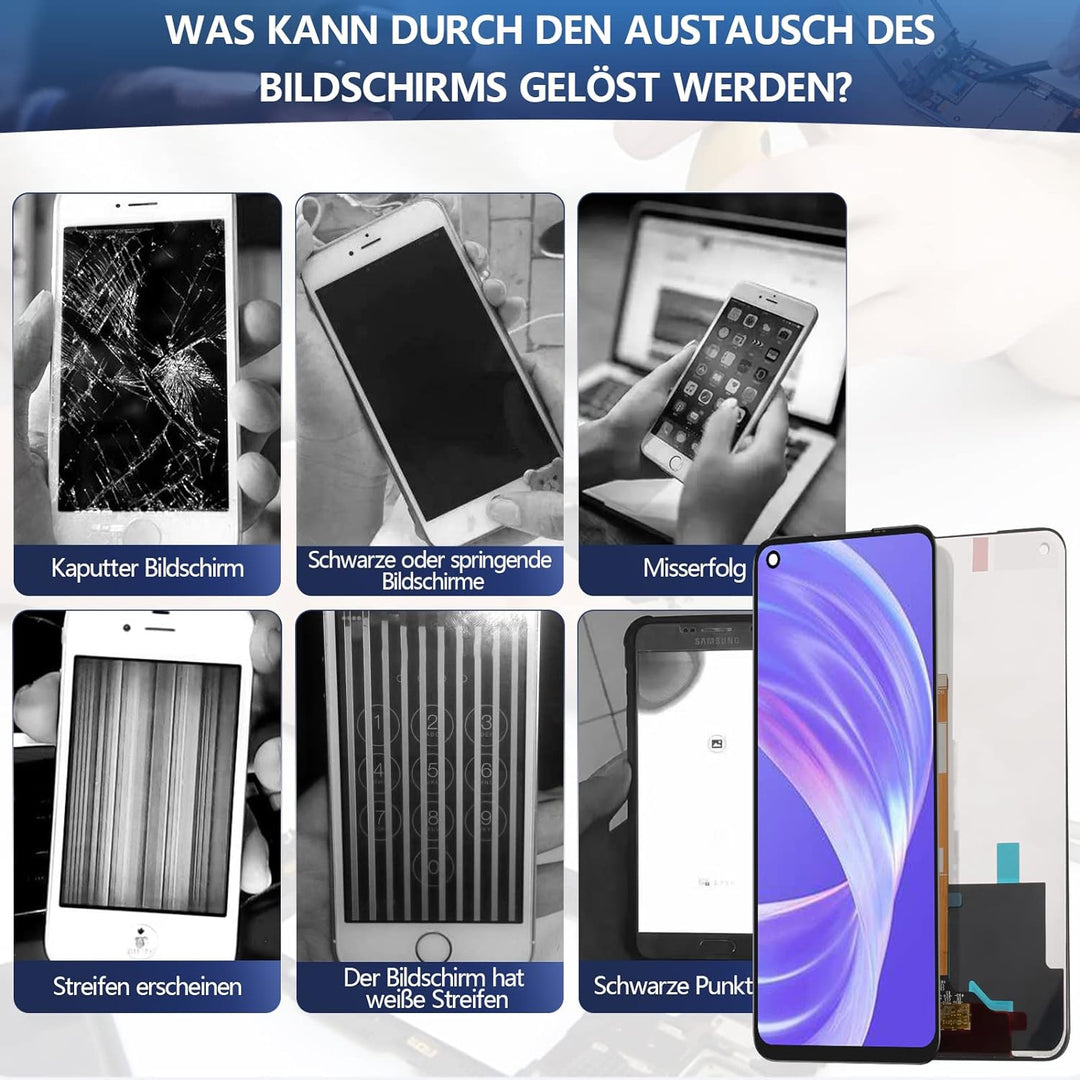 RongZy Display für Oppo A72 5G PDYM20 PDYT20 /A73 5G CPH2161/A53 5G CPH2127 LCD Bildschirmersatz Dig