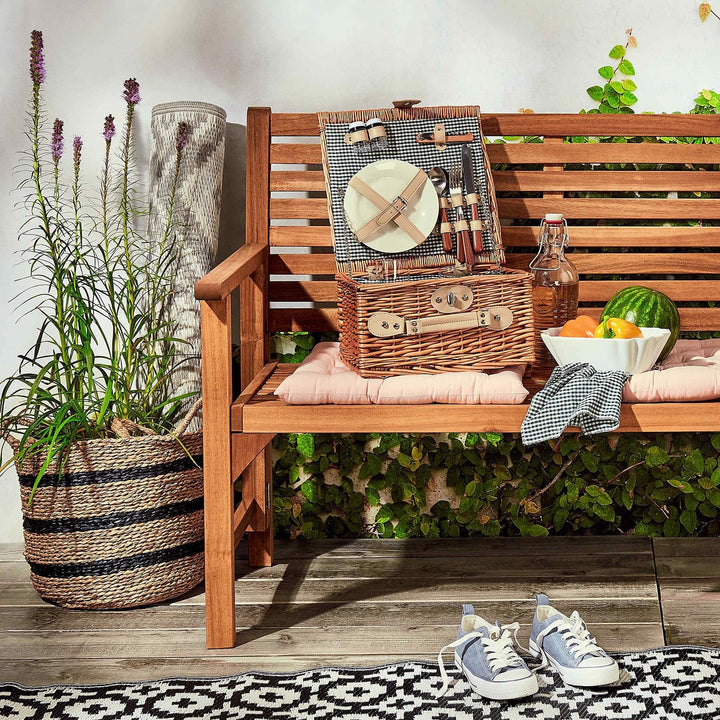 BUTLERS A Day in the Park Picknickkorb für 2 Personen gross - Rechteckiges Picknick-Koffer Set mit G