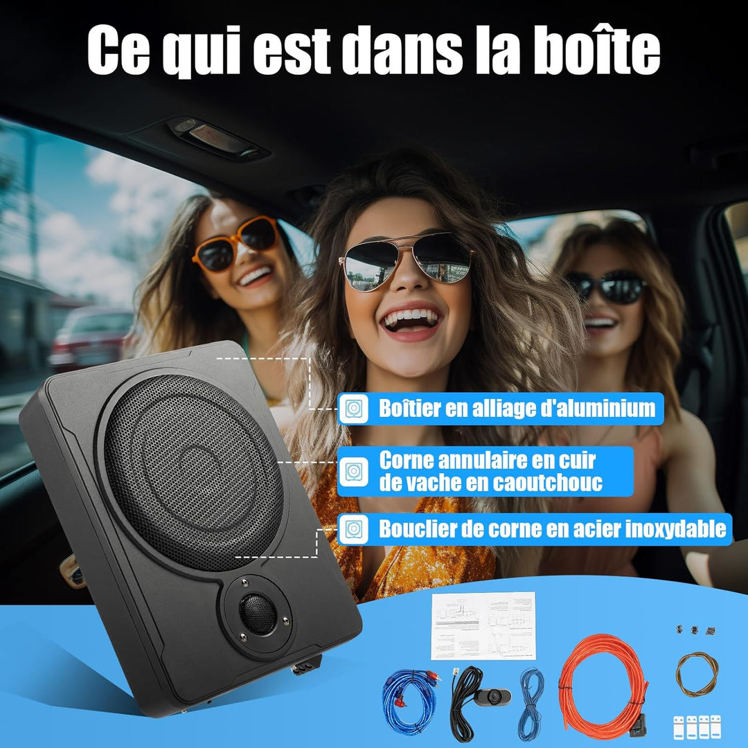 600W 8 Zoll Subwoofer Aktiv Powered Untersitz-Auto Audio Subwoofer mit Hochaktiven Lautsprechern Akt