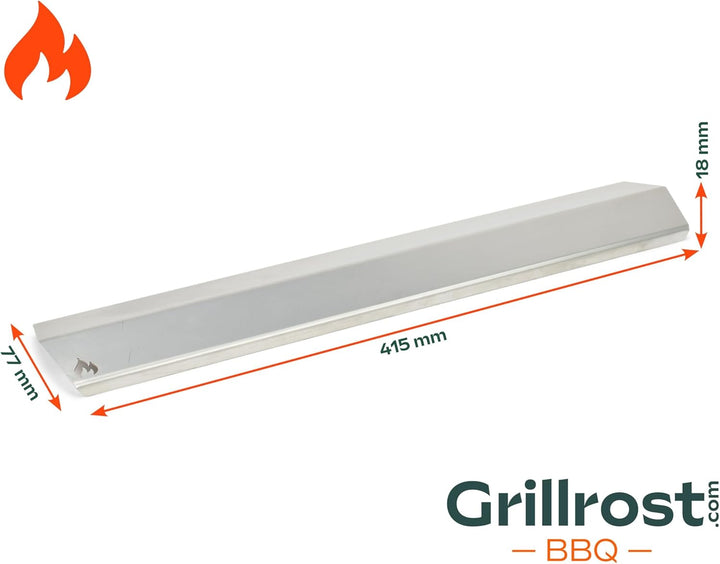 Grillrost.com Das Original Edelstahl Aromaschiene für Enders - Brennerabdeckung für Monroe 2/4 mit S
