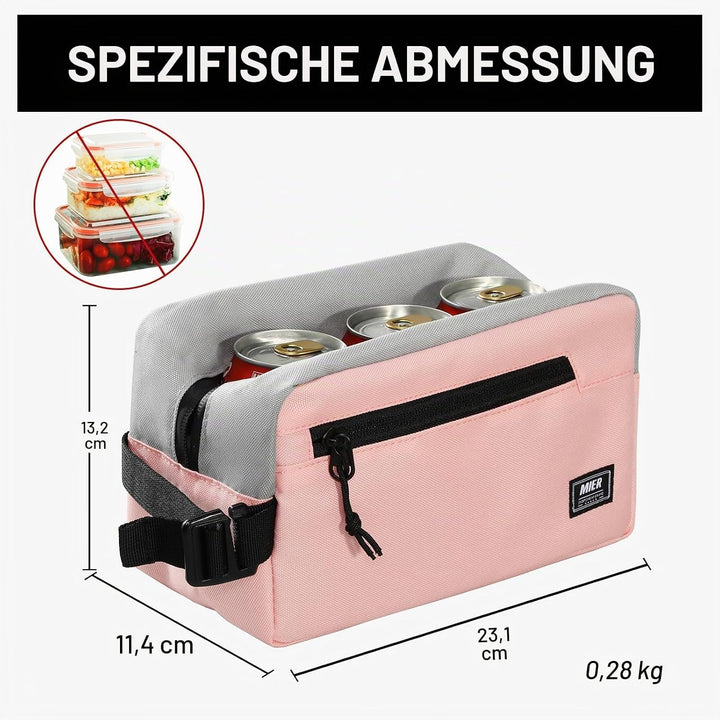 MIER Lunch Tasche Gefrierbare Kühltasche SnackboxKleine gefrierfähige Mini-Kühltasche mit Isolierung