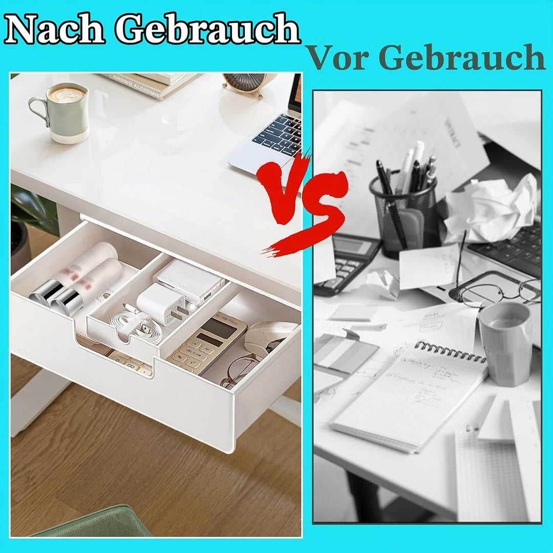 Schublade Unterbau, Schreibtischschublade Unter Schreibtisch, Unterbauschublade Selbstklebende, mit
